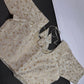 Beige Gold Sequins Embroidery Silk Blouse - 