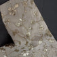 Beige Gold Sequins Embroidery Silk Blouse - 