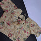 Beige Gold Sequins Multi Color Embroidery Silk Blouse - 