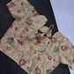 Beige Gold Sequins Multi Color Embroidery Silk Blouse - 