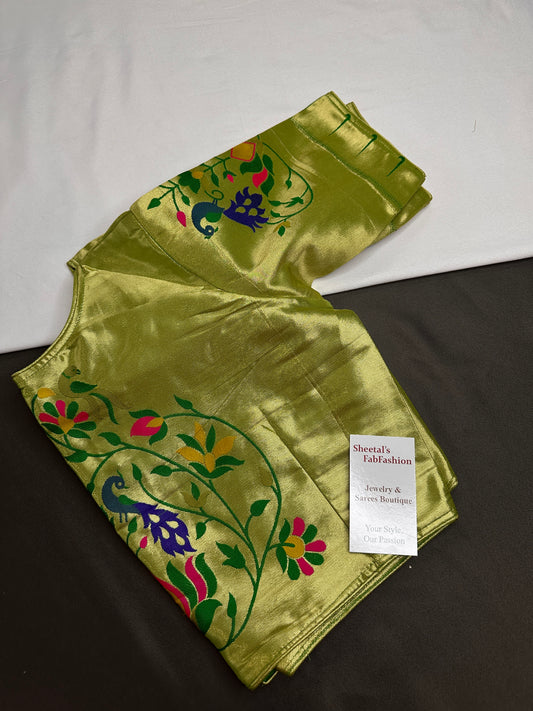 Green Pure Painthani Blouse - 