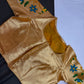 Yellowish Gold Pure Painthani Blouse - 