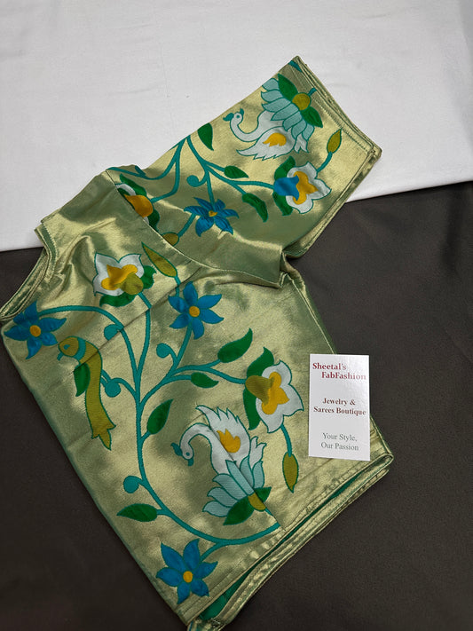 Green Pure Painthani Blouse - 