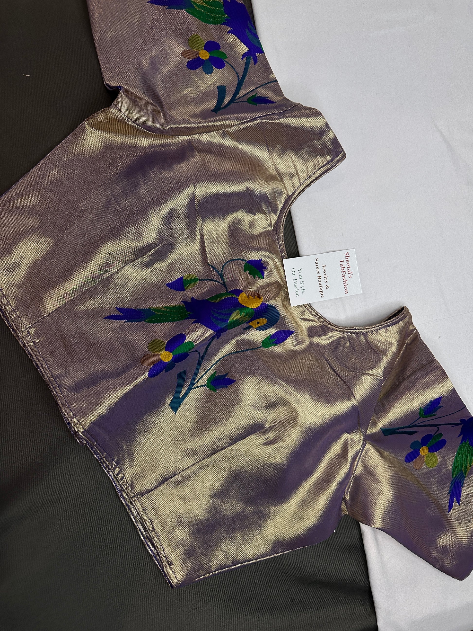 Purple Pure Painthani Blouse - 