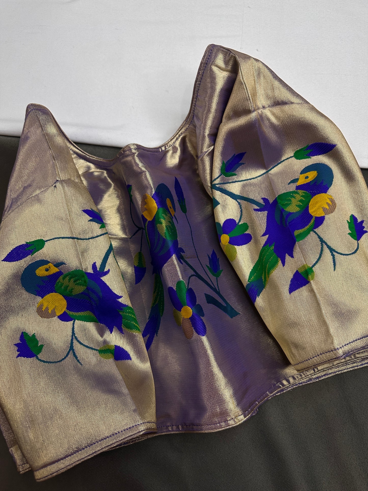 Purple Pure Painthani Blouse - 