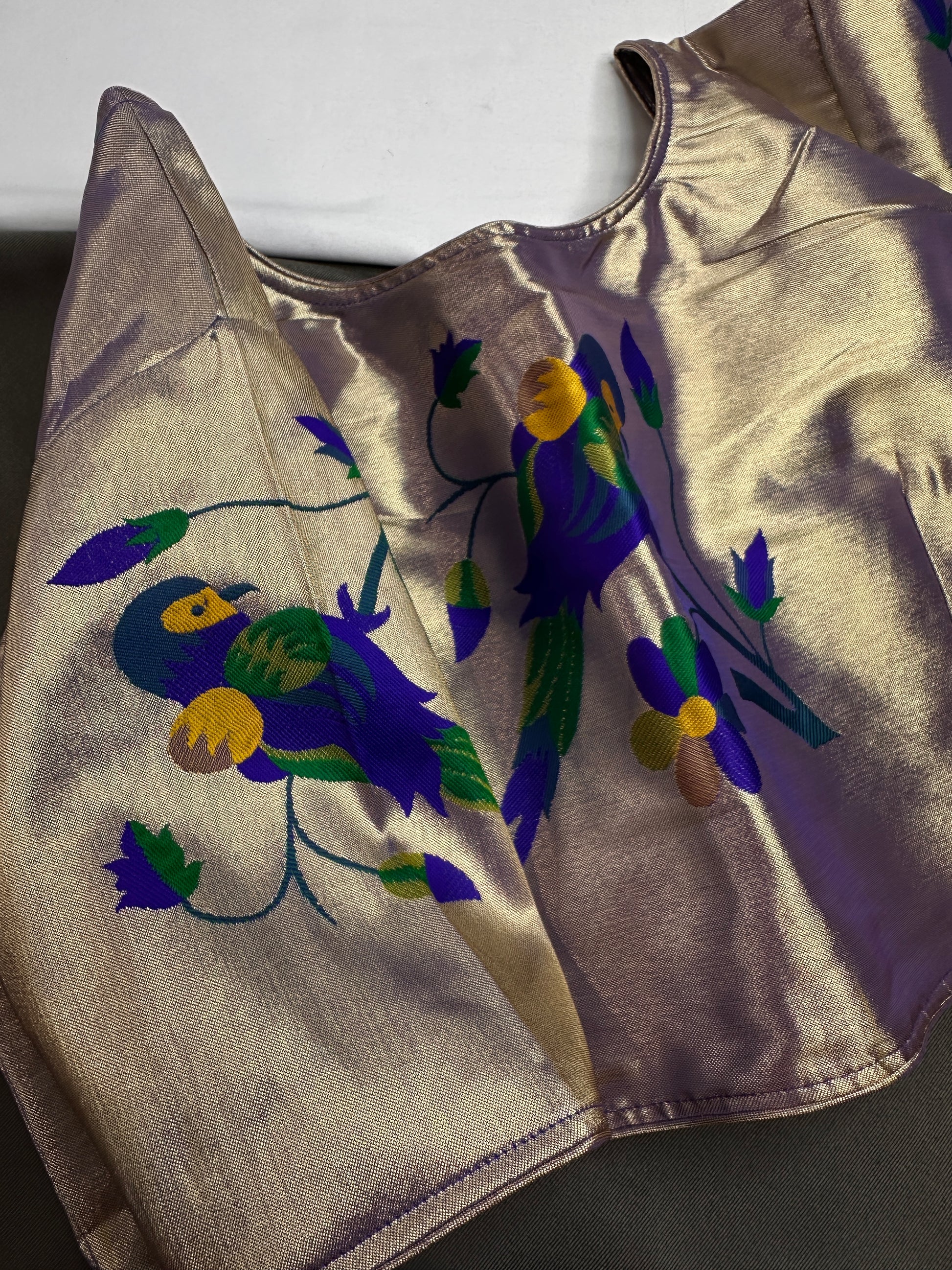 Purple Pure Painthani Blouse - 