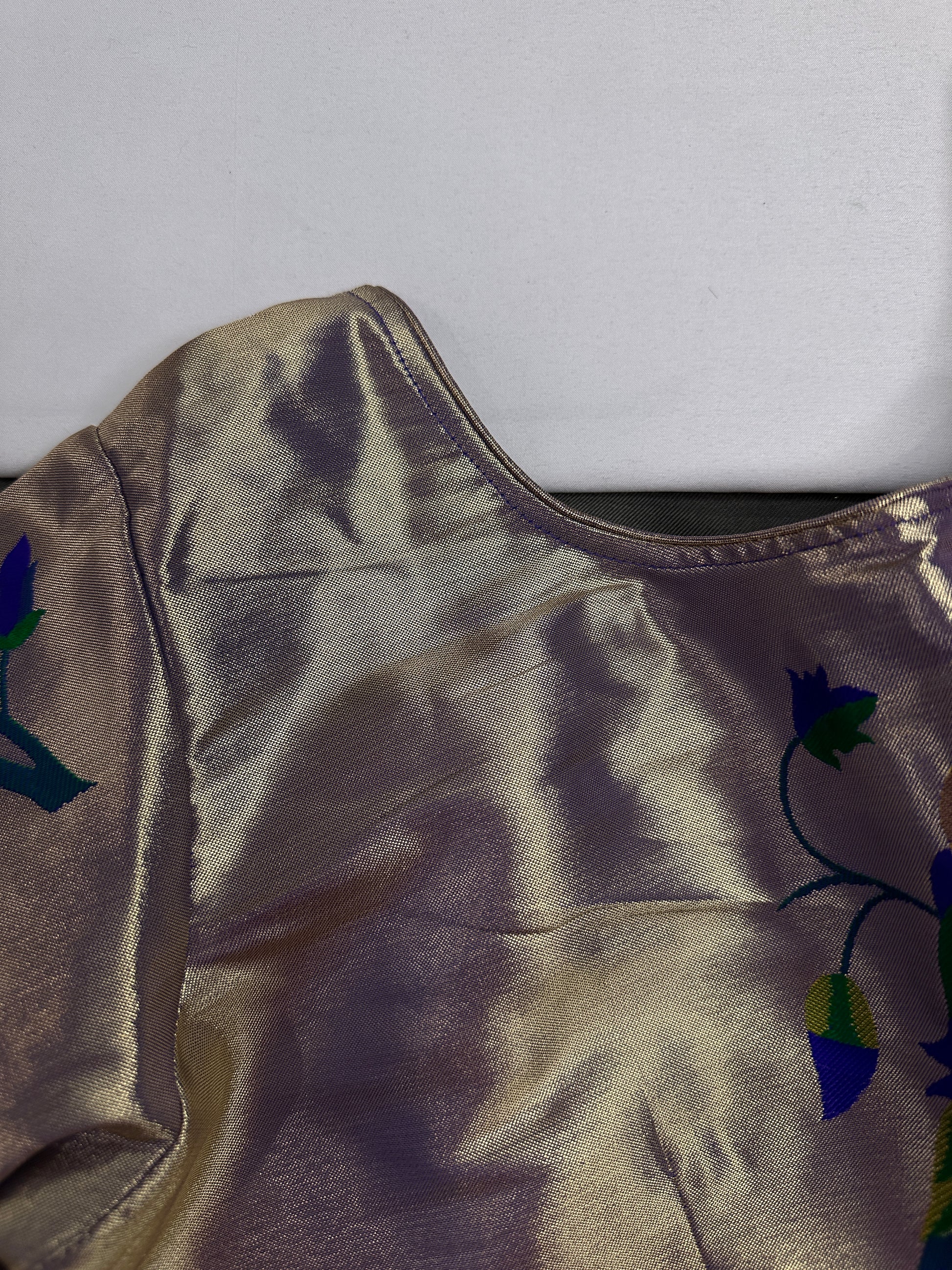 Purple Pure Painthani Blouse - 