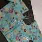 Blue Georgette Multi Coloor Embroidery Sequins Blouse - 