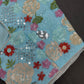 Blue Georgette Multi Coloor Embroidery Sequins Blouse - 