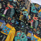 Black Kalmarkari Sequins Blouse - 