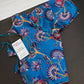Blue  Silk Kalamkari Sequins Blouse - 