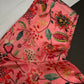 Peachish Pink Silk Kalamkari Sequins Blouse - 