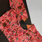 Peachish Pink Silk Kalamkari Sequins Blouse - 