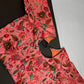 Peachish Pink Silk Kalamkari Sequins Blouse - 