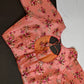 Peachish Pink Silk Kalamkari Sequins Blouse - 