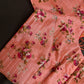 Peachish Pink Silk Kalamkari Sequins Blouse - 