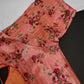 Peachish Pink Silk Kalamkari Sequins Blouse - 