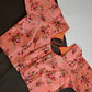Peachish Pink Silk Kalamkari Sequins Blouse - 