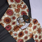 Beige Silk Kalamkari Sequins Blouse - 