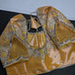 Pastel Peach Tissue Silk Maggam Aari Net Blouse - 