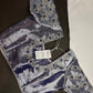 Purple Blue Tissue Silk Maggam Aari Net Blouse - 