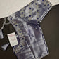 Purple Blue Tissue Silk Maggam Aari Net Blouse - 