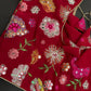 Red Georgette Multi Color Embroidery Sequins Blouse - 