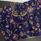 Purple Tissue Silk Embroidery Work Blouse - 