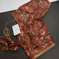 Brown Tissue Silk Embroidery Work Blouse - 