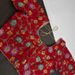 Red Pen  Kalmkari Silk Embroidery Work Blouse - 
