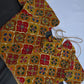 Mustard Multi Color Silk Sequins Work Blouse - 