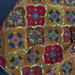 Mustard Multi Color Silk Sequins Work Blouse - 