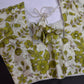 Cream Green Tissue Silk Sequins Work Blouse - 