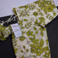 Cream Green Tissue Silk Sequins Work Blouse - 