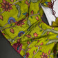 Green Multi Color Kalamakari Ready Made Blouse - 