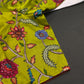 Green Multi Color Kalamakari Ready Made Blouse - 
