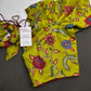 Green Multi Color Kalamakari Ready Made Blouse - 