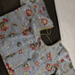 Blue Sequins Multi Color Embroidery Silk Blouse - 