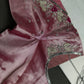 Pastel Pink Silk Maggam Aari Work Blouse - 