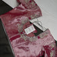 Pastel Pink Silk Maggam Aari Work Blouse - 