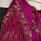 Pink Silk Maggam Aari Work Blouse - 