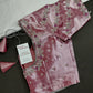 Pink Tissue Silk Maggam Aari Net Blouse - 