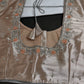 Light Peach Tissue Silk Maggam Aari Net Blouse - 