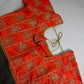 Orange Embriodery Work Blouse - 