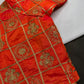 Orange Embriodery Work Blouse - 