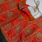 Orange Embriodery Work Blouse - 