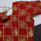 Red Embriodery Work Blouse - 
