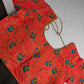 Peach Embriodery Work Blouse - 