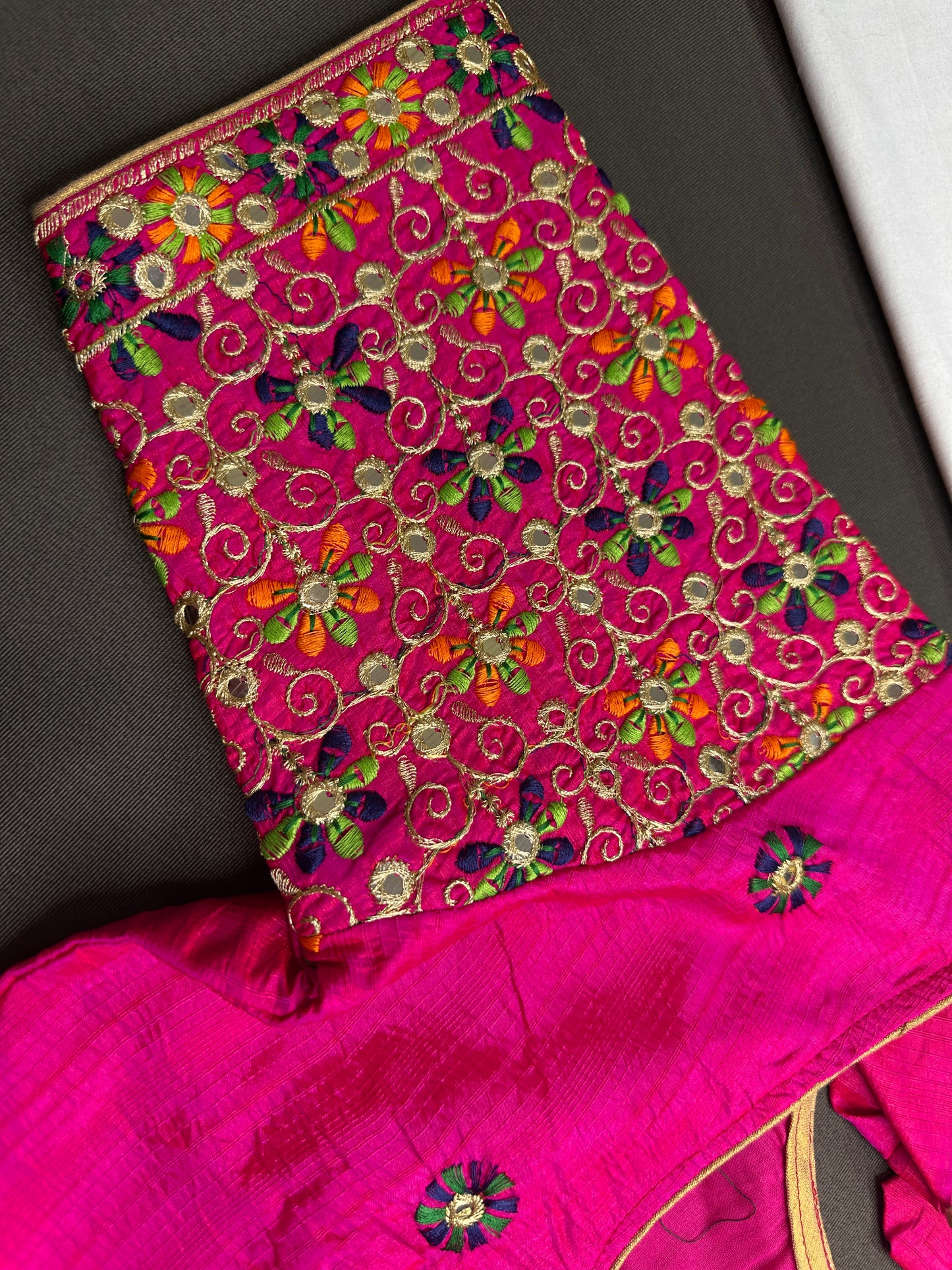 Pink Embriodery Work Blouse - 