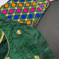 Green Embriodery Work Blouse - 